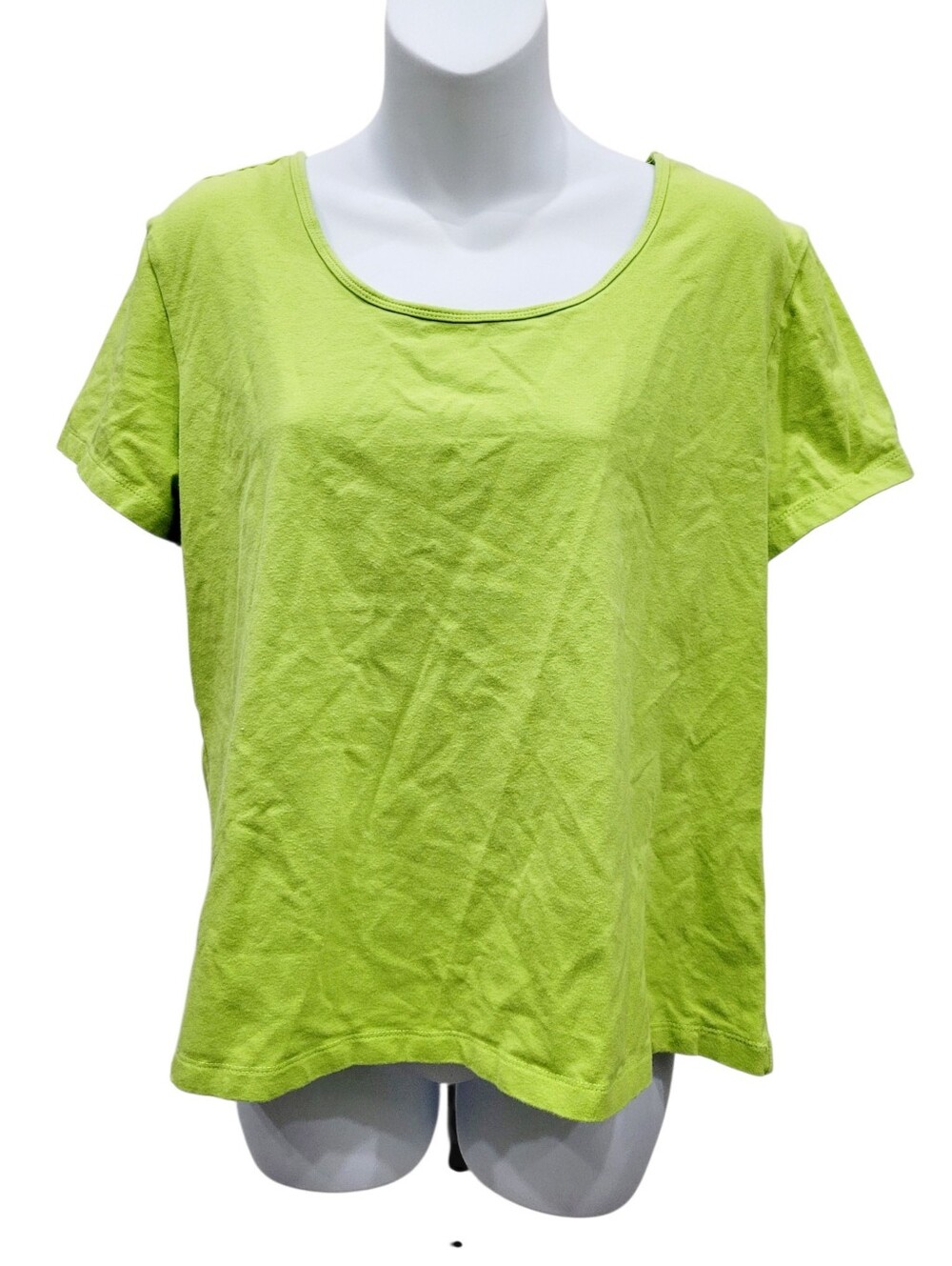 2/$20 Cotton Ginny Blank Green Top Size: XL